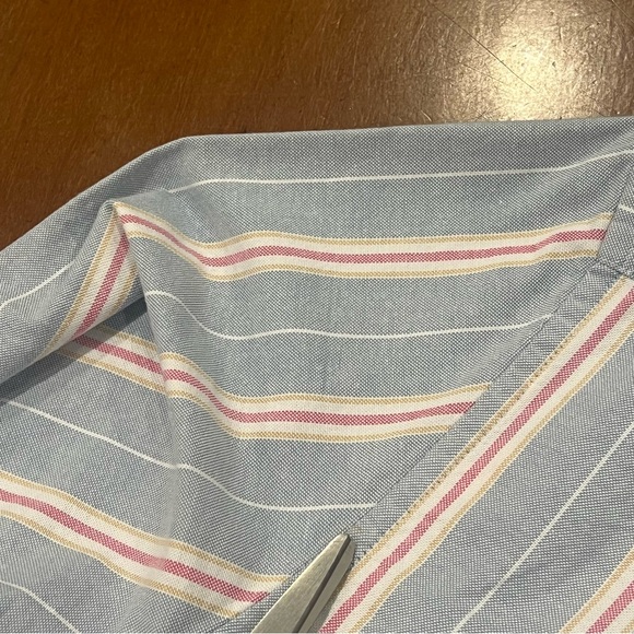 Bonobos Men’s Slim Fit Oxford Button Down Shirt Blue Stripe Medium Long-Sleeve - Picture 16 of 16